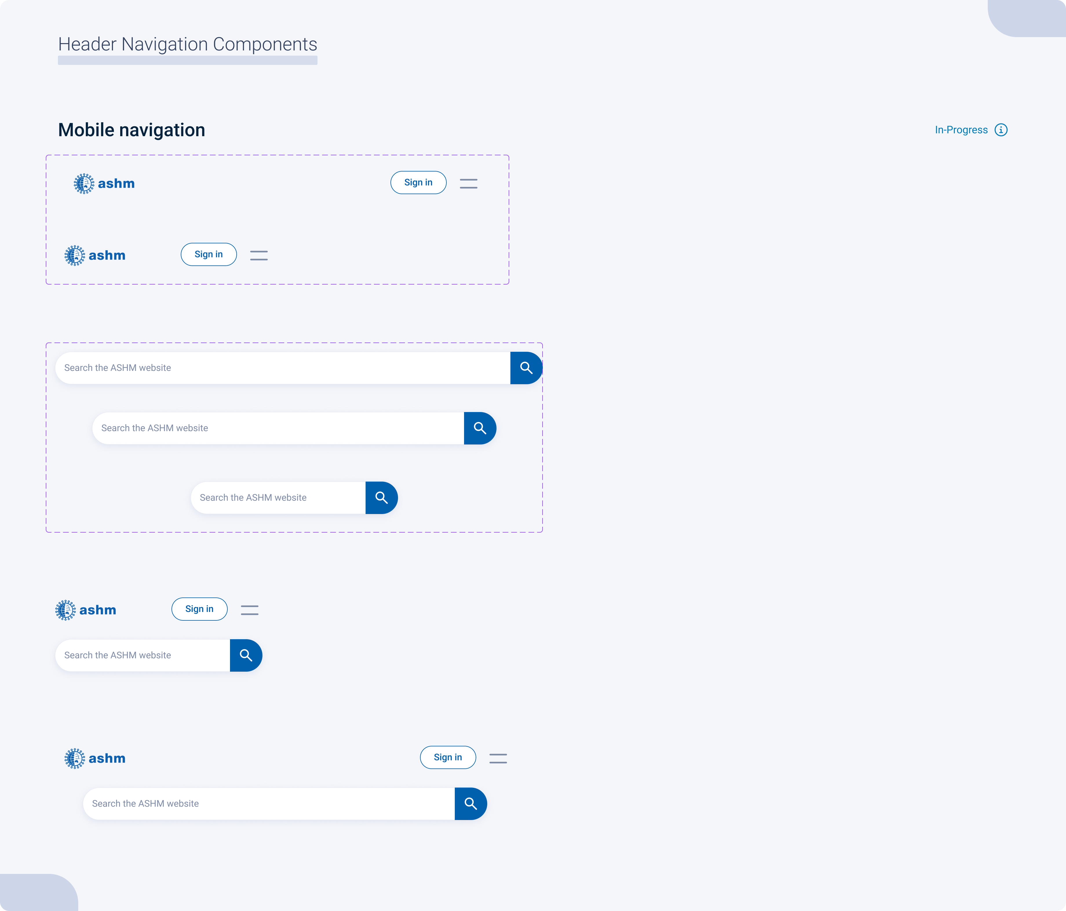 Header Navigation Mobile